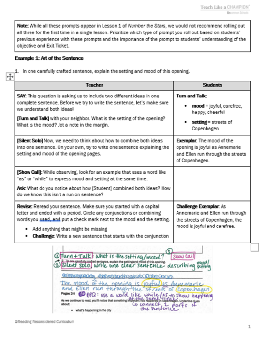 Dev Writing roll-Out | Teach Like a Champion